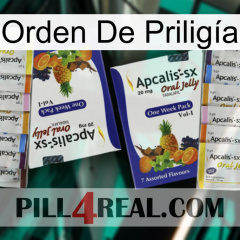 Orden De Priligía 12